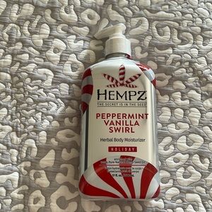 Hempz herbal Moisturizer peppermint vanilla swirl 17oz pump top Lotion